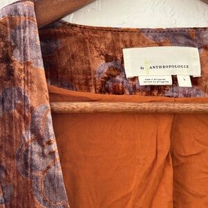 Anthropologie Velvet Kimono